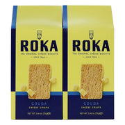 Roka Original Cheese Biscuits Super Cheesy Gouda Cheese Crisps 2.46 Ounce 2 Pack