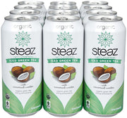 Steaz Iced Green Tea - with Coconut Water - 16 OZ - 12 pk