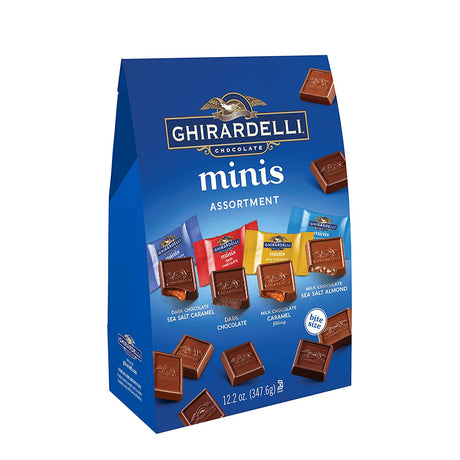 Ghirardelli Assorted Mini Squares Pouch, 12.2 Ounce, X-Large