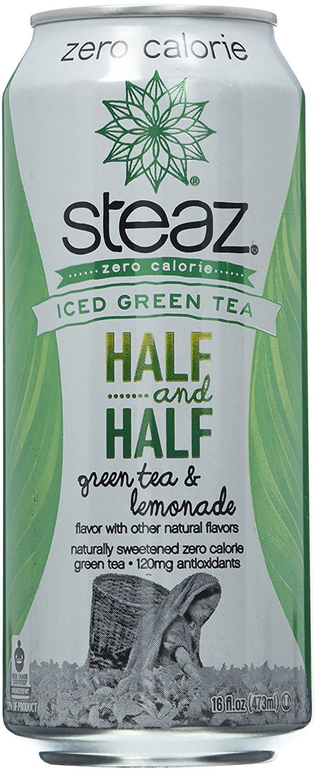 Steaz Zero Calorie Half & Half - 16 Oz