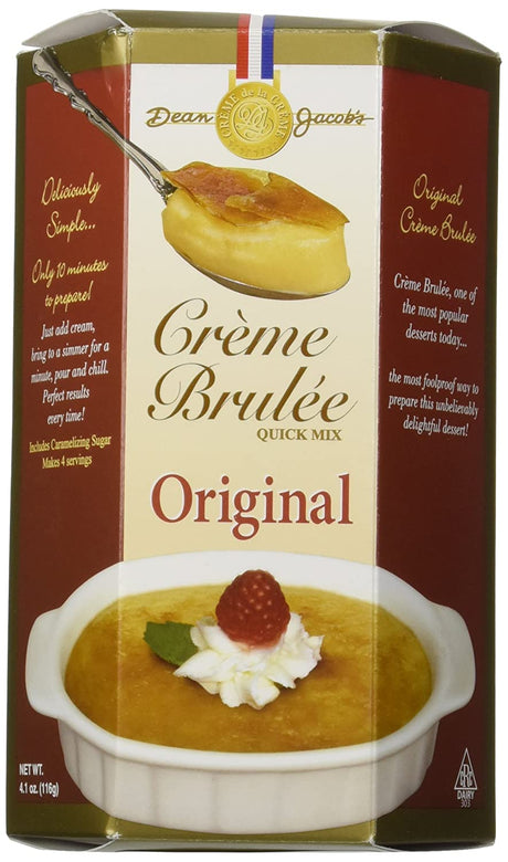 Dean Jacob's Creme Brulee Quick Mix, 4.1oz (Xcell Creme Brulee Mix)