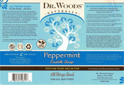 Dr. Woods Pure Castile Peppermint Soap with Organic Shea Butter, 32 Ounce