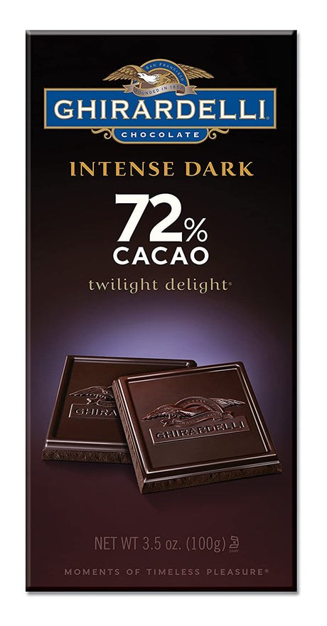 Ghirardelli Chocolate Intense 72% CacaoBars - 3.5 oz - 6 pk