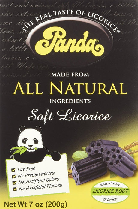 Panda Licorice, Licorice Chews, 6-Ounce Bags (Pack of 12)
