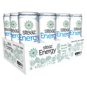 Steaz Zero Calorie Energy Drink - Berry - Kosher - Case of 12 - 12 Fl oz.