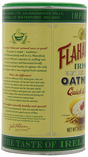 Flahavan's Irish Steel Cut Oatmeal Quick To Cook Drum, 24-ounces (Pack of 2)