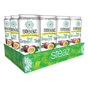 Steaz Unsweetened Iced Green Tea,, 16 OZ (Unsweetened Passionfruit)