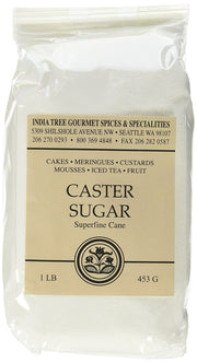 India Tree Superfine Caster Baking Sugar, 1 lb. bag