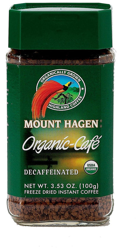 Mount Hagen Organic Freeze Dried Instant Decaf Coffee