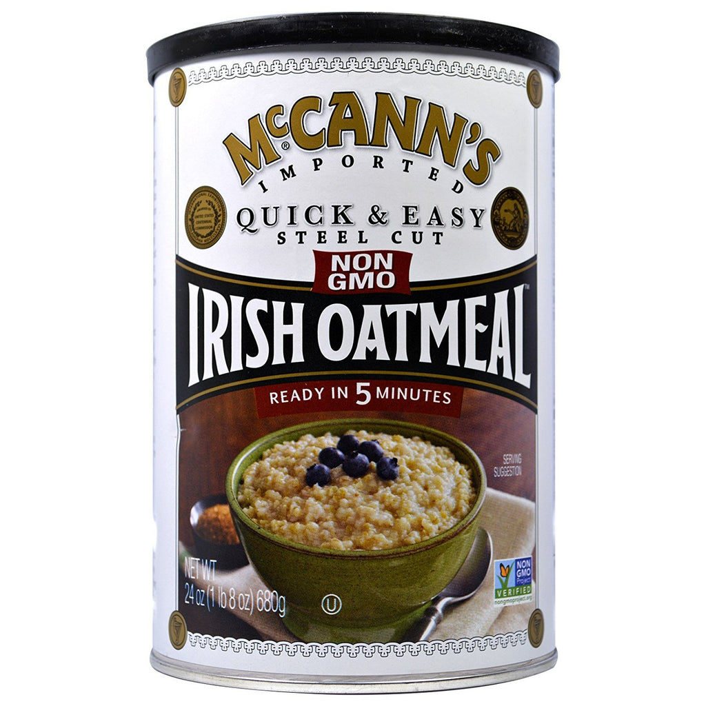McCann's Irish Oatmeal, Quick &amp; Easy Steel Cut Oats, 24 oz (680 g) - 2pcs
