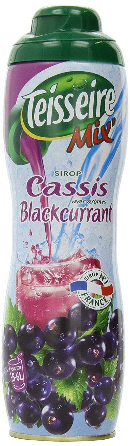 Black Currant (Cassis) Teisseire all natural Syrup 600 ml 20.3oz