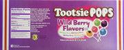 Tootsie Pops Lollipops Wild Berry Flavors 100 Count Box