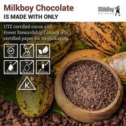 Milkboy Swiss Chocolates - Alpine Milk Chocolate Bars with Crunchy Caramel & Sea Salt (5 Pack)
