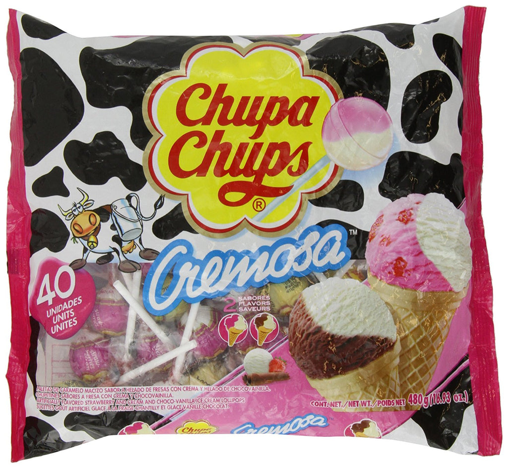 Chupa Chups Lollipops - Ice-cream Flavor 40 Count