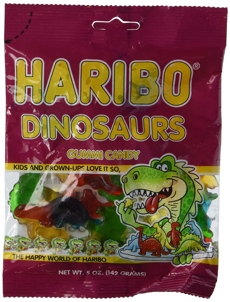 Haribo Dinosaurs Gummy Candy (5 oz Bag)