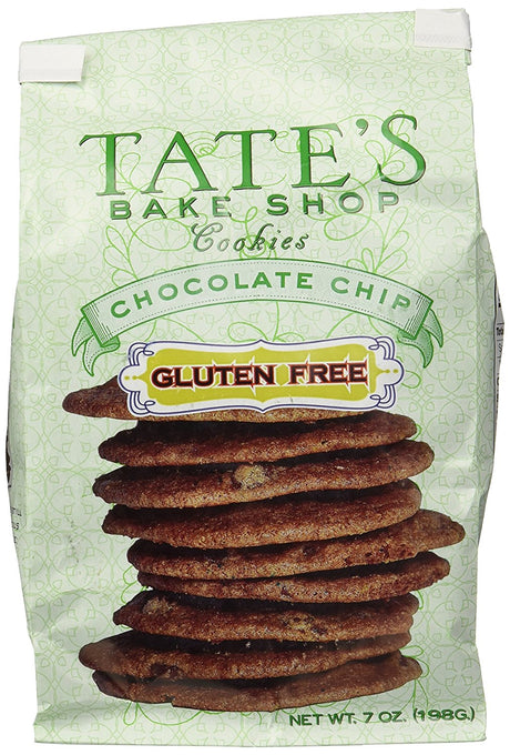 Tate's Bake Shop Gluten Free Cookies Chocolate Chip -- 7 oz