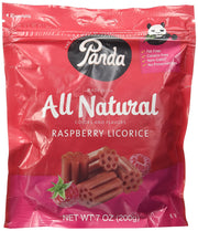 Panda Raspberry Licorice 7oz licorice pieces