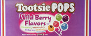 Tootsie Pops Lollipops Wild Berry Flavors 100 Count Box