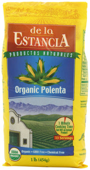 De la Estancia Organic Polenta, 1-Pound Bags (Pack of 6)