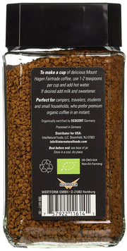 Mount Hagen Freeze Dried Instant Coffee- 3.53 Oz Jars- 2 Pack
