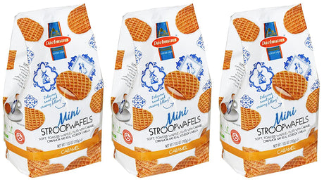 Daelman's Caramel Mini Stroopwafels, 7.05 Ounce, Pack of 3