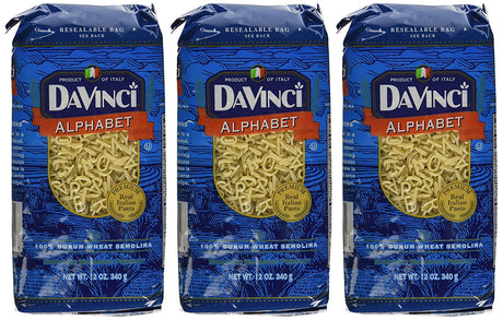 Da Vinci Alphabet Pasta