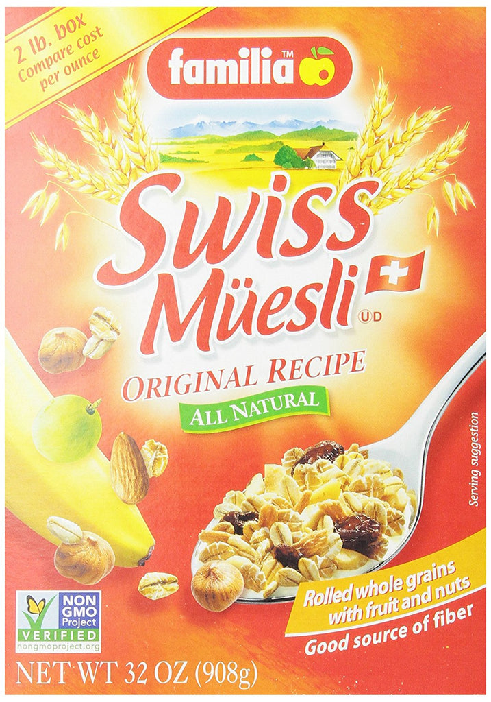Familia Swiss Muesli Cereal, Original Recipe, 32-Ounce Boxes (Pack of 6)