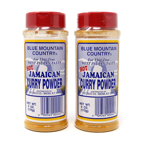 Blue Mountain Country Jamaican Curry Powder HOT 6 Oz (Pack of 2)