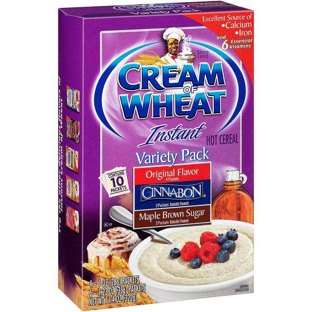 Cream of Wheat, Hot Cereal, Variety Pack, 11.4 Ounce