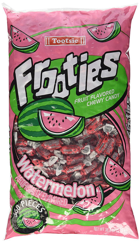 Watermelon Tootsie Roll Frooties Chewy Candy - 360-piece Bag (Gluten Free ~ Peanut Free)