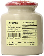 Classic 500 gram Pommery Mustard Meaux Moutarde in Pottery Crock