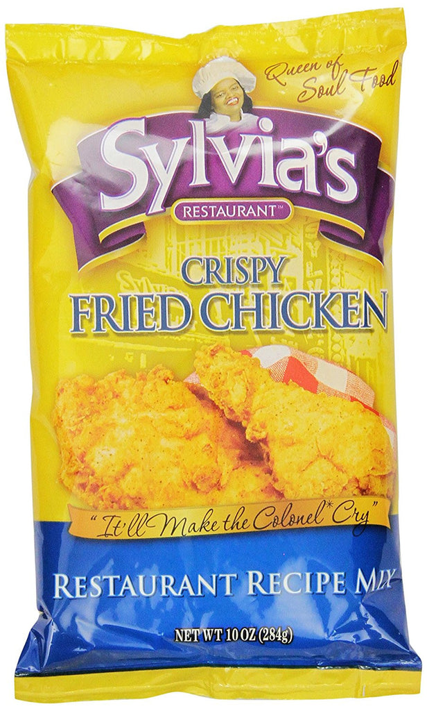 Sylvia's Crispy Fried Chicken Mix, 10-Ounce Packages (Pack of 9)