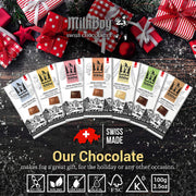 Milkboy Swiss Chocolates - Alpine Milk Chocolate Bars with Crunchy Caramel & Sea Salt (5 Pack)