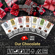 Milkboy Swiss Chocolates - Extra Dark Chocolate Bars 85% Cocoa (5 Pack)